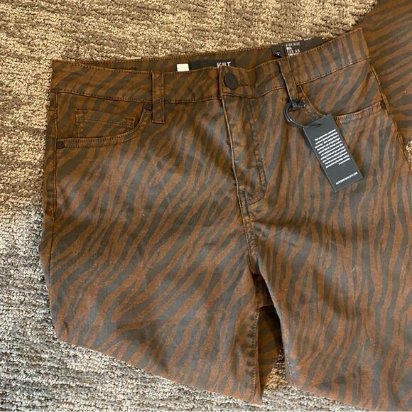 KUT Fab Ab Toothpick Skinny Animal Print Jean - Picture 5 of 12